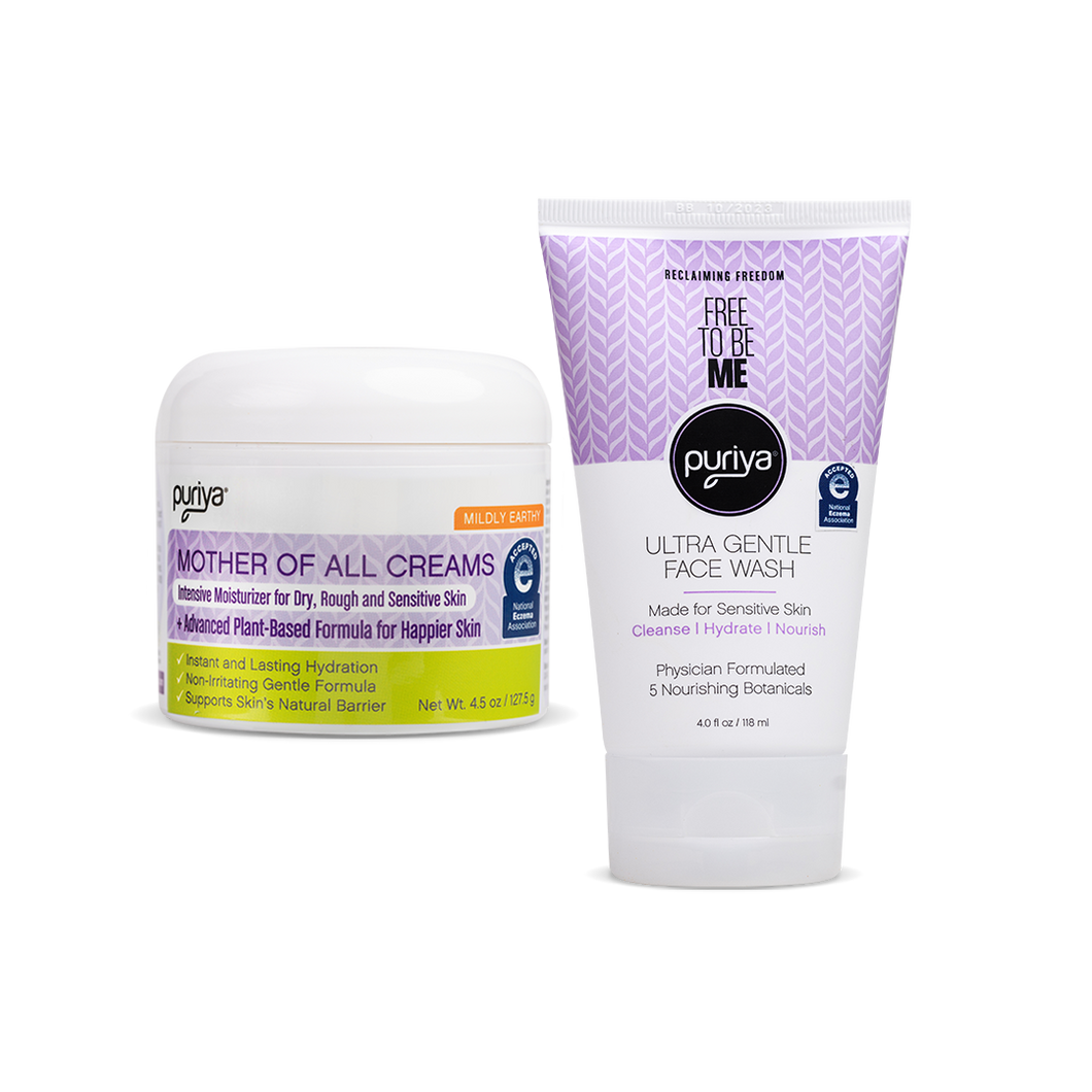 Mother of All Creams (Mildly Earthy) and Free to Be Me Ultra Gentle Face Wash Bundle